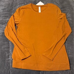 Athleta Outbound Long Sleeve Top | Burnt Orange / Copper Clay | Size SP | NWT